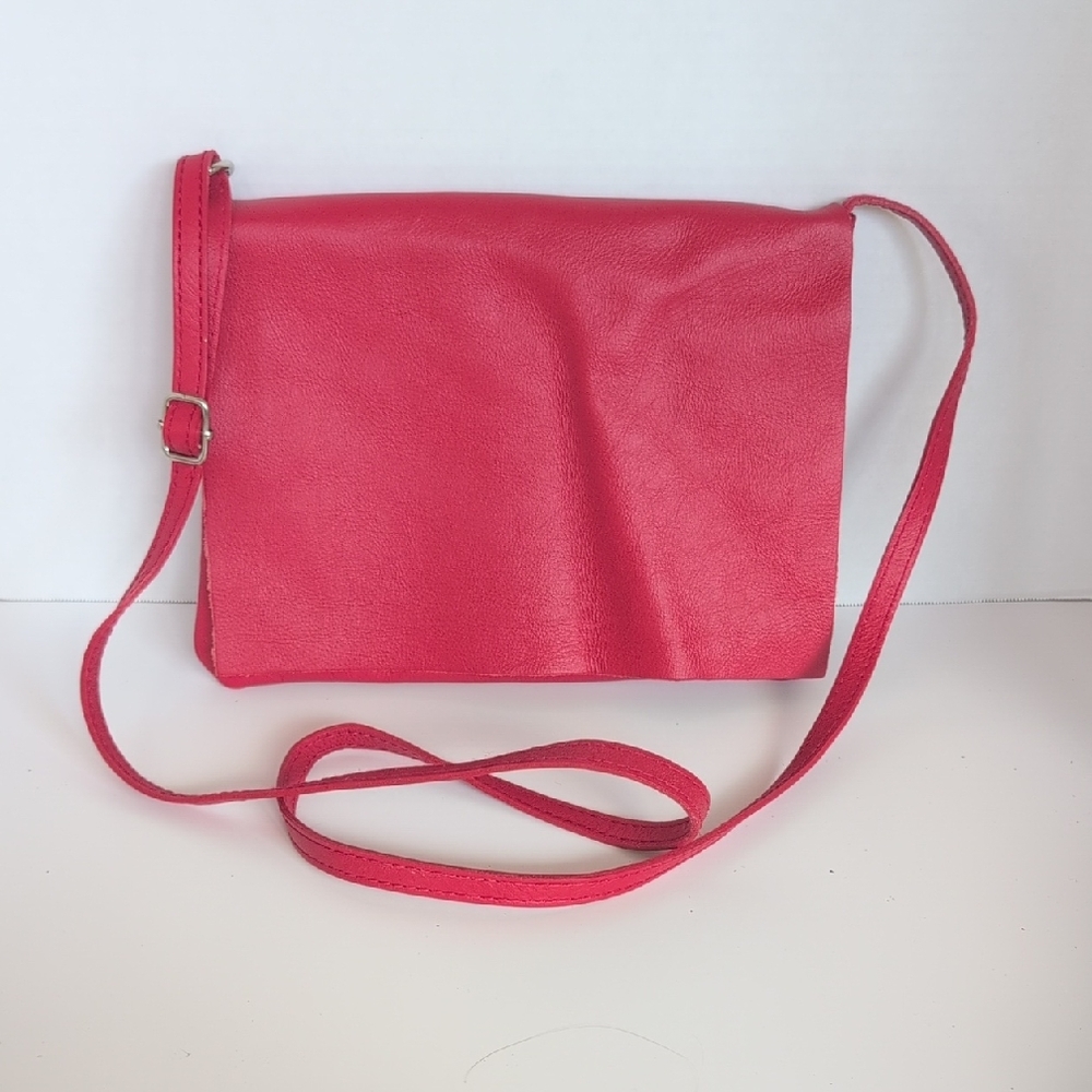 Red Leather Crossbody Bag